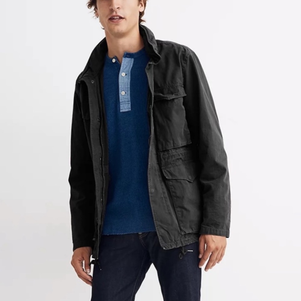 Madewell Black Field Jacket Large